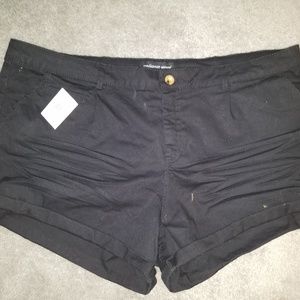 Plus Size Twill Shorts